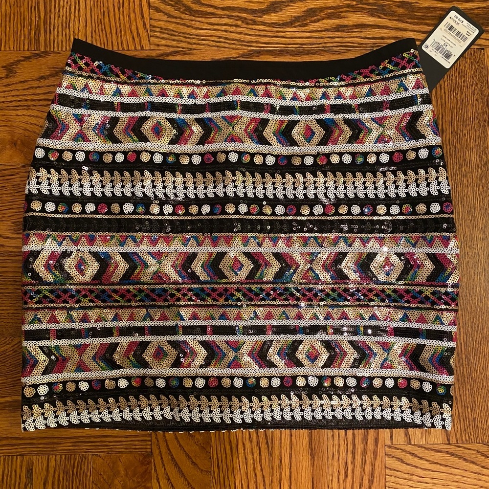 NWT Guess LA glitter skirt Size XS